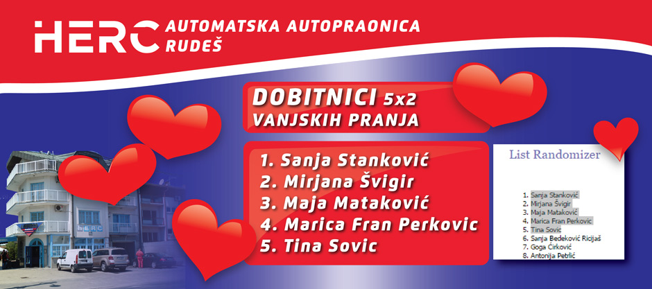 Pročitajte više o članku DOBITNICI 5×2  VANJSKIH PRANJA